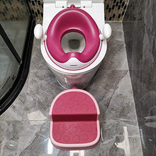 Niduo Bear Nuovo Sgabello A Doppio Passo Sgabello da Bagno Bagno Sgabello per Toddlers, Plastic Step Sgabello Multifunzione BPA in Gomma Antiscivolo Gratuita,Rosa