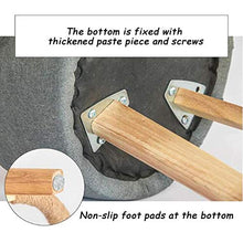 Sedie Da Bar Da Pranzo Sgabelli Da Bar Semplici Per La Colazione, Con Cuscini Spessi Rotondi E Gambe In Legno Massello, Per Sgabelli Alti Da Bancone Della Cucina, Carico 160 Kg (5 Color(Color:Cachi)