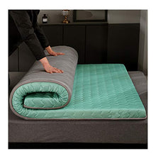 Tatami Antiscivolo, Materasso Traspirante a Doppio Strato Traspirante a Maglia Morbida Traspirante Materasso Pieghevole Singolo Doppio Studente Futon Mat per Dormire e Viaggiare,E,150x200cm