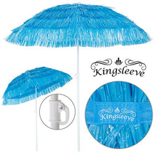Kingsleeve Ombrellone da Spiaggia Hawaii Ø 160cm Altezza 180 cm inclinabile e regolabile in altezza