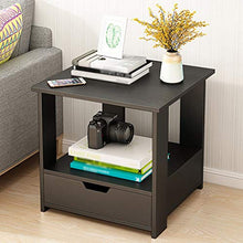 Comodino Piccolo Assemblea Domestica Ultra Narrow Mini Storage Box Locker Camera Studio Corridoio Nero 40X40X41cm FANJIANI