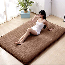 HKX Tappetino, Materasso futon Addensato coprimaterasso coprimaterasso Pieghevole Pieghevole Spesso Pieghevole Portatile-A 90x200cm (35x79 Pollici)