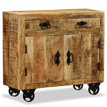 vidaXL Credenza con 2 Cassetti 1 Armadietto in Legno Grezzo Mango Cassettiera