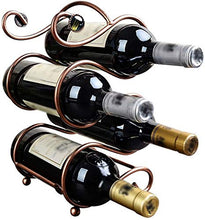 Leifeng Tower Classico Wine Rack Rack Metallo SShaped Vino, Decorazione Domestica, 17.5X15X30.5cm Bronzo Wine Rack