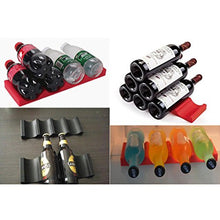 BESTonZON Porta Vino in Silicone Porta Lattine Frigorifero (Blu)