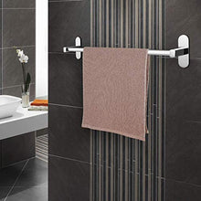 KINLO Porta asciugamani da bagno a parete senza foratura, 40 cm, autoadesivo, in acciaio inox, per bagno, asciugamani, vestiti (portata: 5 kg)