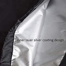 TSMALL Copertura Superiore per Altalena Impermeabile da Esterno, Copertura di Ricambio per Sedia da Giardino, Copertura Superiore per Amaca a 3 posti,Nero