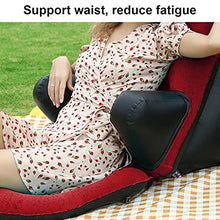 AAADRESSES Divano Gioco per Sedia Esterno Gonfiabile, Divano Riposo a Letto, Cuscino Schienale a Cuneo Letto, Supporto Ergonomico per Schiena, per Leggere o Meditare,Rosso