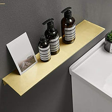 ZCCL Mensola portaoggetti per Doccia a Parete in Ottone da 40 cm Accessori da Bagno in Oro Spazzolato