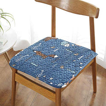 XHNXHN 1 pz Cuscini per sedie da Pranzo Cuscino per sedie da Cucina Cuscino Antiscivolo per Ufficio Invernale ed Estivo Cuscini per sedie Computer Blu A 50x50 cm (20x20 Pollici) * 1