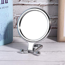 VIFER Specchio per Il Trucco Specchio per Il Trucco Fronte/Retro, Specchio per Trucco Portatile Pieghevole Ingrandimento 10 Volte, Famiglia, Specchio per Trucco Portatile(Argento)