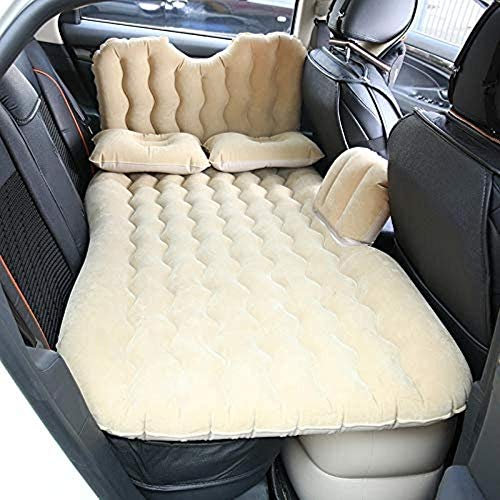 Appoggio Auto gonfiabile letto multifunzionale della base di corsa auto portatile bagagli gonfiabile Bed Auto Protezione del capo doppio blocco Split affollamento Outdoor ( Color : Yellow )