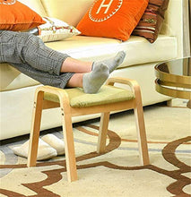 YANG Imbottito Poggiapiedi Sedile Dressing Table Sgabello Soggiorno Poufs Change Scarpe Pouf poggiapiedi Estraibile con Lino Coperchio 44.5x33x36cm (Color : A)