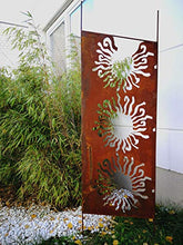 Zen Man ruggine Giardino frangivista in Metallo 1 mm ruggine Recinzione Giardino Decorazione antiruggine Parete frangivista H165 x 50 cm 030935-1
