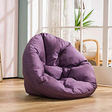 JSL - Pouf per adulti con schienale alto, 103 x 90 x 70 cm, per giardino o interni, colore: Viola_M (82 x 70 x 60 cm)