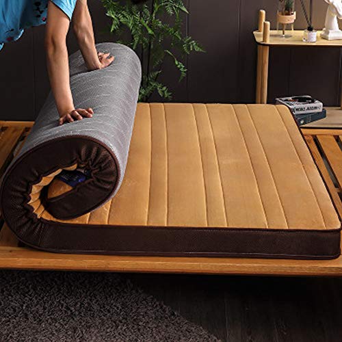 Pieghevole Materasso da Terra Tatami, Molto Spesso Materasso Tradizionale Japanese Trapuntato Materasso futon Dormire Tappetino per Dormitorio Camera da Letto,C2,1.8 * 2m