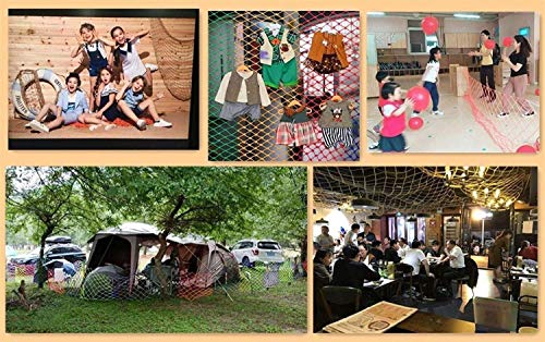 JRYⓇ Rete anticaduta per Scale per Bambini, Rete di Sicurezza Decorativa in Corda di Nylon Colorata, Rete Protettiva per Balcone, Rete per Recinzione Esterna, Amaca Altalena Coperta da Giardino