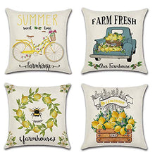 GSYYSZD Fodera per Cuscino, 4 Pezzi di Federa Decorativa Colorata Vivente 45 cm x 45 cm in Cotone e Lino Resistente,05