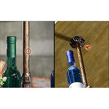 Y DWAYNE Portabottiglie per Vino Industriale a Parete con Supporto in Vetro - Portabottiglie da Appendere, Portabottiglie per Vino Alto, Portabottiglie da Cucina - 60x30cm