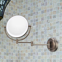Specchi per Montaggio a Parete 3X Interruttore dimmer ingrandente Hotel Bagno da Barba Specchio cosmetico Specchi da Parete con Bracci Pieghevoli Doppi