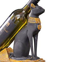 IHZ Cremagliera del Vino del Dio Gatto Egiziano retrò Creativo in Stile Europeo, Artigianato della Decorazione dell'Armadio, Decorazione del Soggiorno, Decorazione della Stanza del Modello