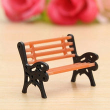 QULONG Ornamenti da Giardino Mini Ornamento da Giardino per Esterni Panchina da Parco in Miniatura Craft Modello di panchina per Decorazioni per la casa Fai-da-Te