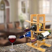 Lasamot Scaffale per Vino in Legno Scaffale per Vino in Legno Semplice Moderno Portabottiglie per Vino in Legno massello Naturale per Cucina/Sala da Pranzo/dispensa/Armadio