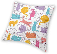 Ramells Housse de Coussin décoratif 18x18 pouces Housse de Coussin respirant Tissu en Lin Contton Line Matériaux Décorations de la Saint-Valentin Housse de Coussin