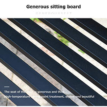 Panchine da Giardino Park Terrace, Panchina in Ghisa per Balcone Esterno, Panche per Tempo Libero Con Schienali e Corrimano per Cortili e Portici, Balcone Decorativo da Panca 2-3 Posti
