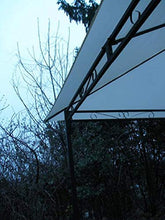 Top Telo di Copertura per Gazebo Ricambio 3x3mt Ecrù con Airvent aggancio spigoli Solo Telo