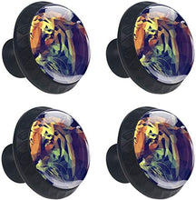 Design a basso poli tigre Pomelli per Porta Set di 4 Pomelli per Mobili Manopole per Cassetti Cucina Armadio Vetro