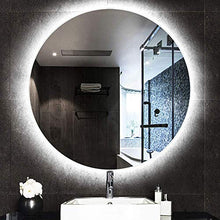 Specchio retroilluminato a Specchio, Specchio da Bagno Rotondo Illuminato a LED, vanità, a Prova di Esplosione