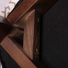 POETRY Sedia Piccola con Schienale Poggiapiedi Imbottito con Rivestimento Rimovibile Gambe in Legno Sgabello per Cambio Scarpe Sedia da Pranzo Tavolino Sgabello-c Natura