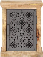 Comodino con Il Portello Laterale Comodino Tavolino Telefono del Basamento for Il Soggiorno Camera da Letto 40x30x50 cm Solid Mango Legno Hyococ