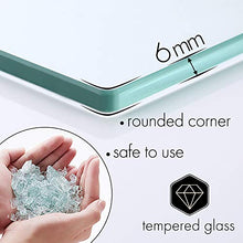 KES Mensola Bagno Vetro Mensola da Muro, Mensola Doccia in Vetro Temperato Acciaio Inox Spazzolato, A2420A-2