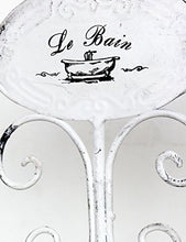 Keyhomestore-Portarotolo da Bagno in Ceramica Linea Le Bain - 19x10x40 cm