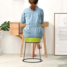 Sgabello da bar, impilabile, per il trucco, per la casa, in ferro battuto, sgabello da salotto per adulti, semplice sgabello basso, altezza 36/46 cm, adatto per soggiorno, bar, caffetterie