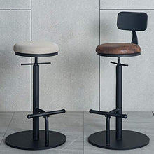 Pub Altezza Bar Stools con Schiena,Tavolo da Bar in Ferro Battuto E Sedia Retro Industria Armless Modern Kitchen High Dining Sedie con Gambe in Metallo Imbottito
