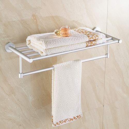 LCBLC Portasciugamani In Alluminio Space Portasciugamani Portasciugamani Mensola Bagno Pendente Hardware 60Cm