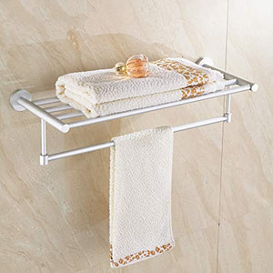 LCBLC Portasciugamani In Alluminio Space Portasciugamani Portasciugamani Mensola Bagno Pendente Hardware 60Cm