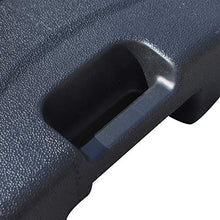 miozzi Base per Ombrellone da Giardino Riempibile 20-30 kg HDPE Nero 46x45x26 cm