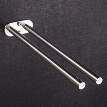 ZUNTO Bagno Porta Salviette da Parete Acciaio Inox Portasciugamani 40cm 2 Bracci