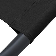 Tidyard Lettino Prendisole con Baldacchino Lettino da Sole Matrimoniale da Giardino 200 x 173 x 135 cm per Mare Spiaggia Campeggio Piscina Colore Nero