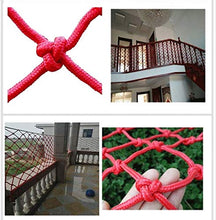 AI LI WEI Protective Net Decoration/Protettivo Rosso Bambino Safety Net Net Scale Antiurto Net Balcone della Rete del recinto Corda Photo Decorazione della Parete Netto Spessore 4 mm / 6mm Dimensioni