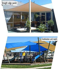 MVNZXL Panno per Protezione Solare Perfetto, Tenda da Sole Beige all'80%, Protezione Solare per Esterni Resistente alla Polvere e all'Usura (7 Piedi x 10 Piedi)
