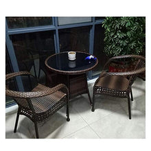 HLZY Tavolo in Vimini in Rattan mobili in Patio e Set s Mobili da Giardino in Rattan Set Patio Mobili per mobili da Giardino Conservatorio Set da tavola tavolino da caffè con Conversazione tavolino