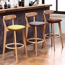 Seggiola da bar Sedie da cucina, sgabelli da colazione, sgabelli da bancone | Seggioloni con seduta imbottita in tessuto Sgabelli da bar, Sgabelli alti dal design ergonomico,Sedia da pranzo in legno