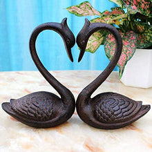Generic Brands Giardino di casa Creativo Cigno in Ferro Display Camera da Letto Soggiorno Mobile TV Decorazione Armadietto del Vino Decorazione Artigianato, 2PCS-15 * 8.5 * 20cm