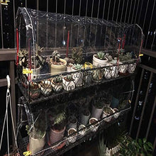 XJJUN Telo di Copertura Impermeabile Trasparente, Copertura in Telo Succulento in PVC per Protezione Solare da Balcone, Pioggia E Vento, con Fori in Metallo Personalizzabili