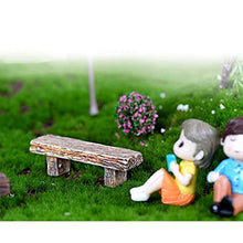 Varijoy, 3 panche in miniatura, decorazione per panche da parco, mini panche in legno per mobili fai da te, per casa, fiaba, casa delle bambole, giardino
